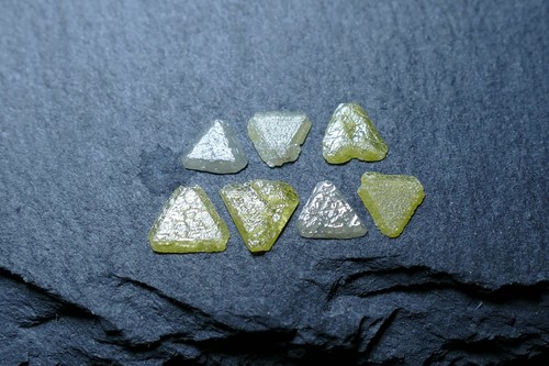 Diamond trigon crystals - trigon,